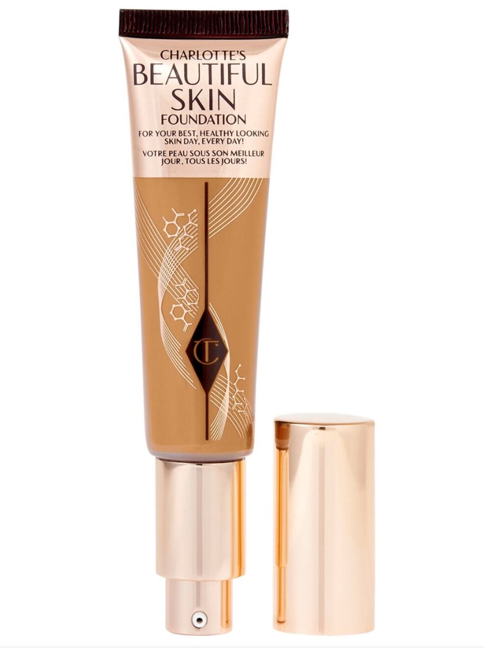 Charlotte Tilbury Beautiful Skin Medium Coverage Liquid Foundation #10 Warm NEW
